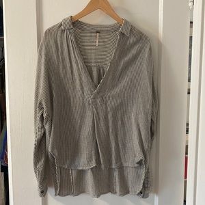 Free People Striped Blouse